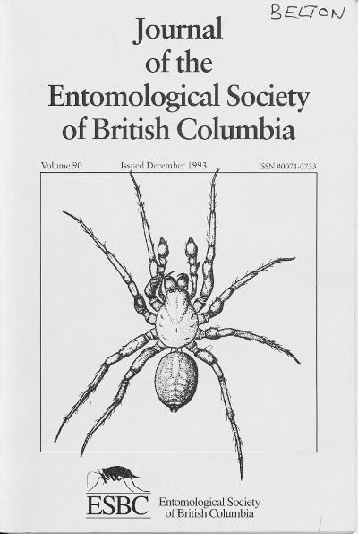 					View Vol. 90 (1993): Journal of the Entomological Society of British Columbia
				