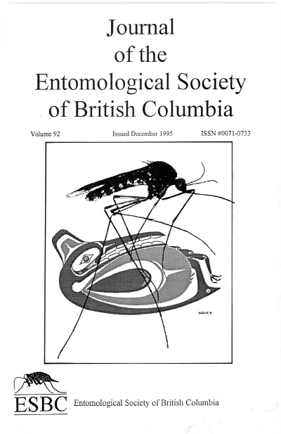 					View Vol. 92 (1995): Journal of the Entomological Society of British Columbia
				