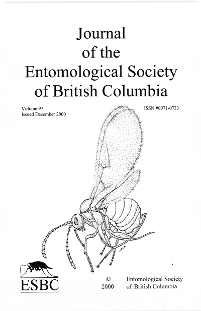 					View Vol. 97 (2000): Journal of the Entomological Society of British Columbia
				