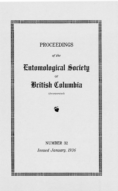 					View Vol. 32 (1935): Proceedings of the Entomological Society of British Columbia
				