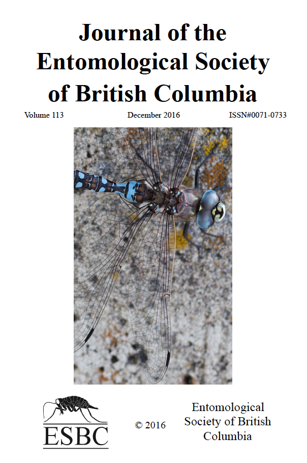 					View Vol. 113 (2016): Journal of the Entomological Society of British Columbia
				