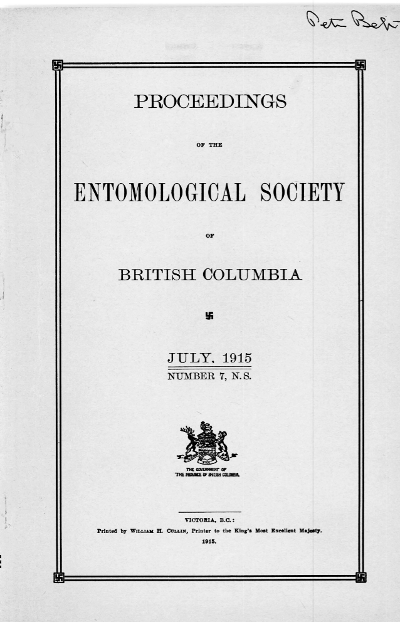 					View Vol. 7 (1915): Proceedings of the Entomological Society of British Columbia
				