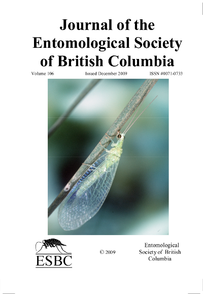 					View Vol. 106 (2009): Journal of the Entomological Society of British Columbia
				