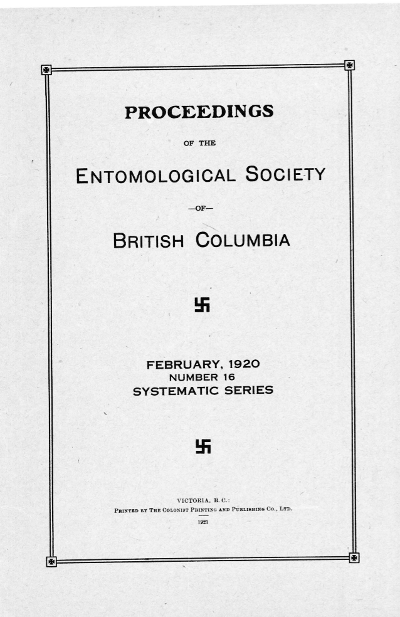 					View Vol. 16 (1921): Proceedings of the Entomological Society of British Columbia
				