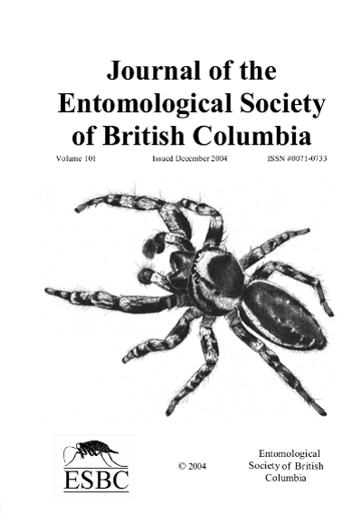 					View Vol. 101 (2004): Journal of the Entomological Society of British Columbia
				
